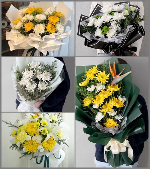 广东韶关市南雄市古市镇小坑村白事花束代送